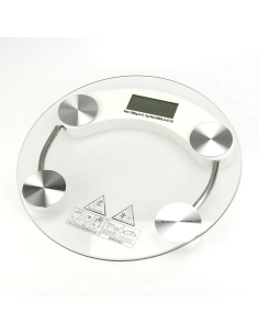 ROUND TRANSPARENT BATHROOM SCALE