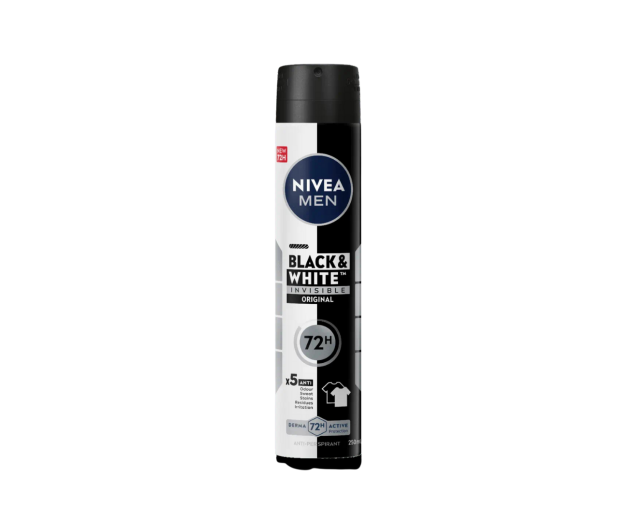 NIVEA MEN BLACK AND WHITE ANTI PERSPIRANT 150ML