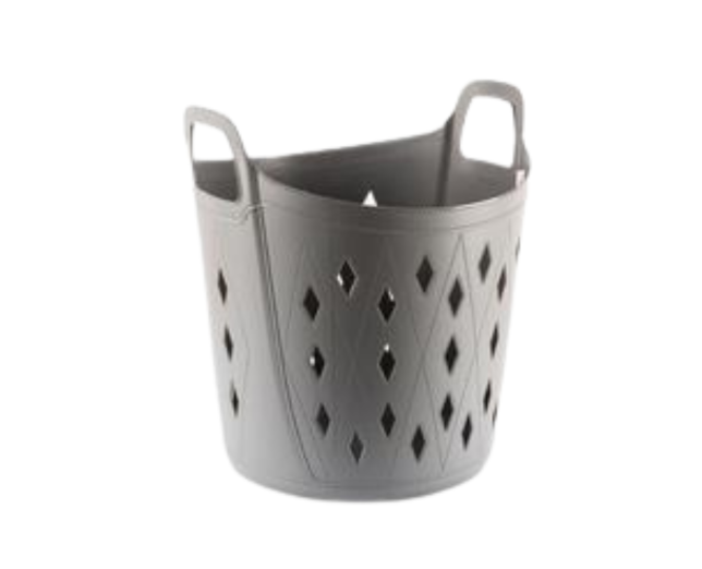 LAUNDRY BASKET-GREY